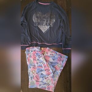 FRIENDS TV Show Small Pajama Set Long Sleeve Long Pants Elastic Drawstring Waist